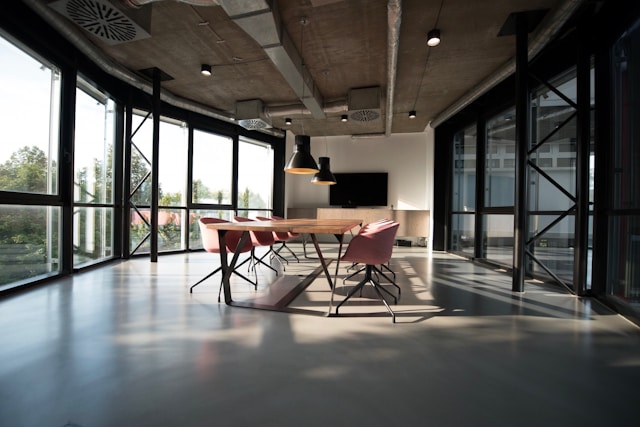 Professional floor cleaning on hardwood floors